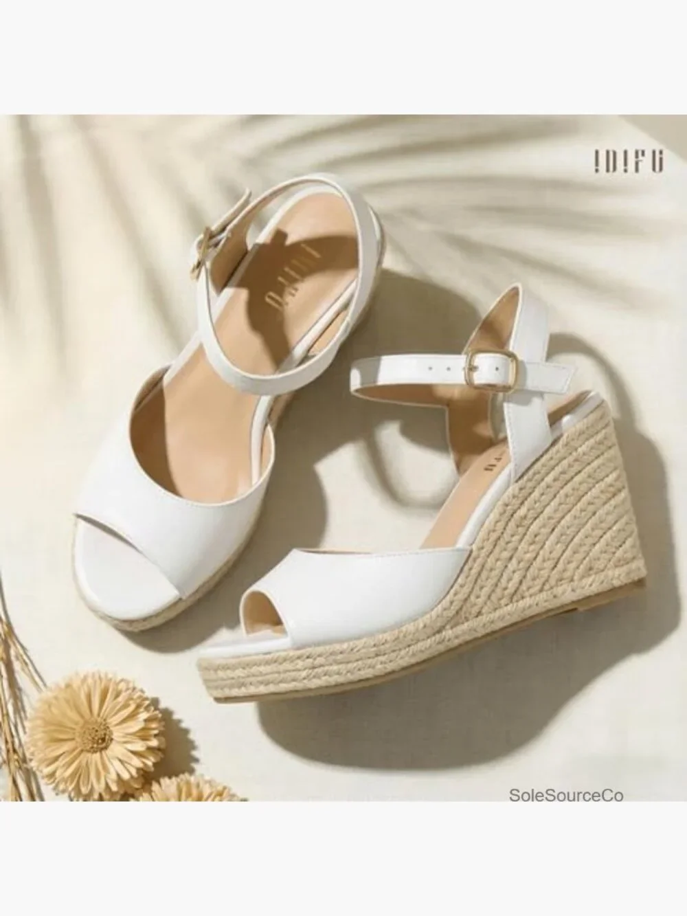 Espadrilles Wedges Sandals Platform Peep Toe Slingback Wedge Heels Summer